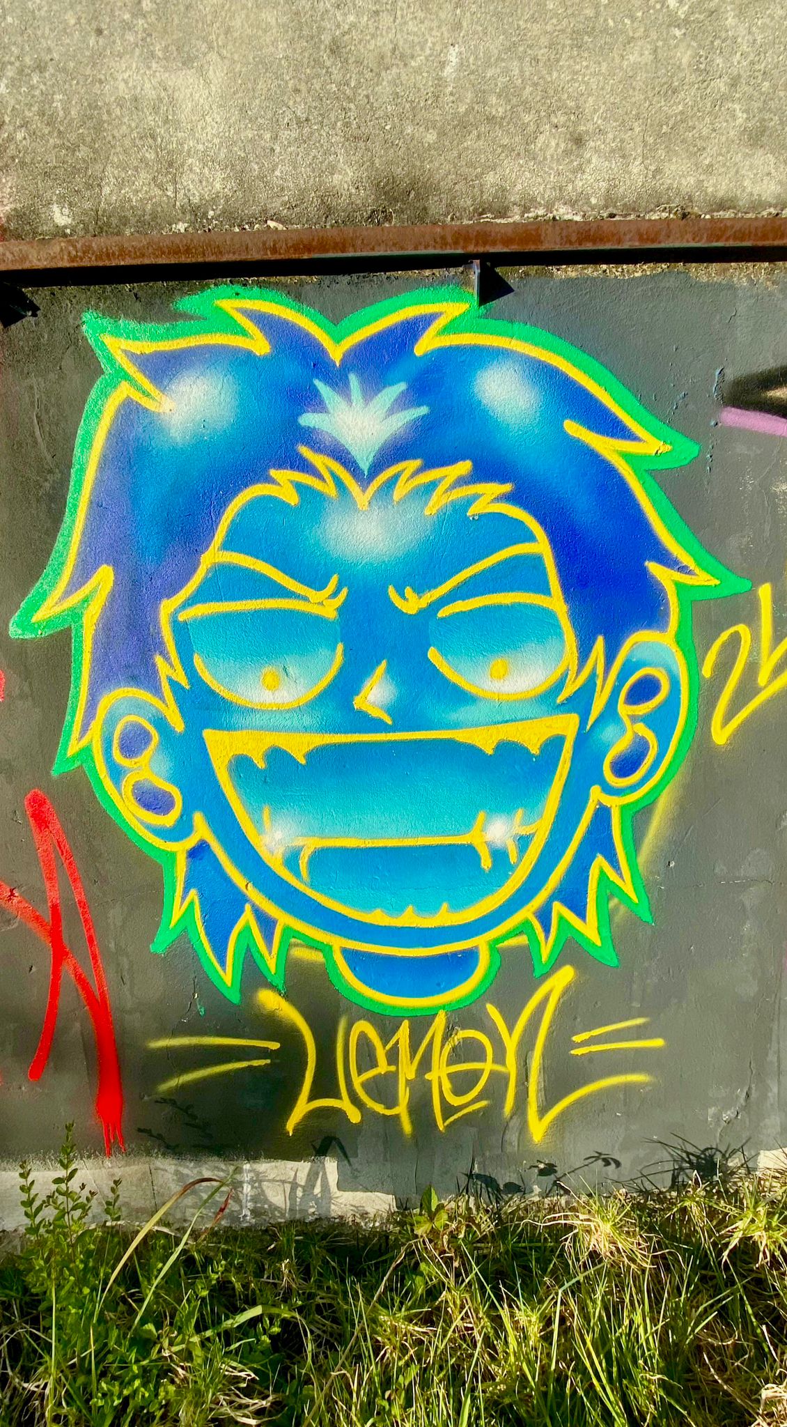 Rosto neon